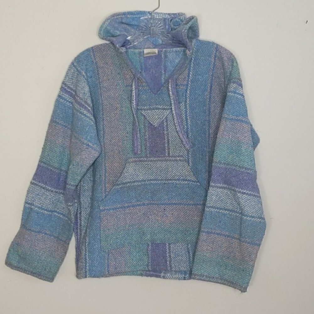 Baja Mexican Blanket Style Sweatshirt Hoodie
